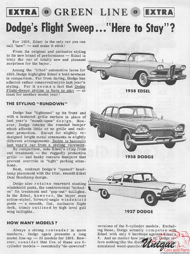 1958 Edsel Comparison Brochure Page 7